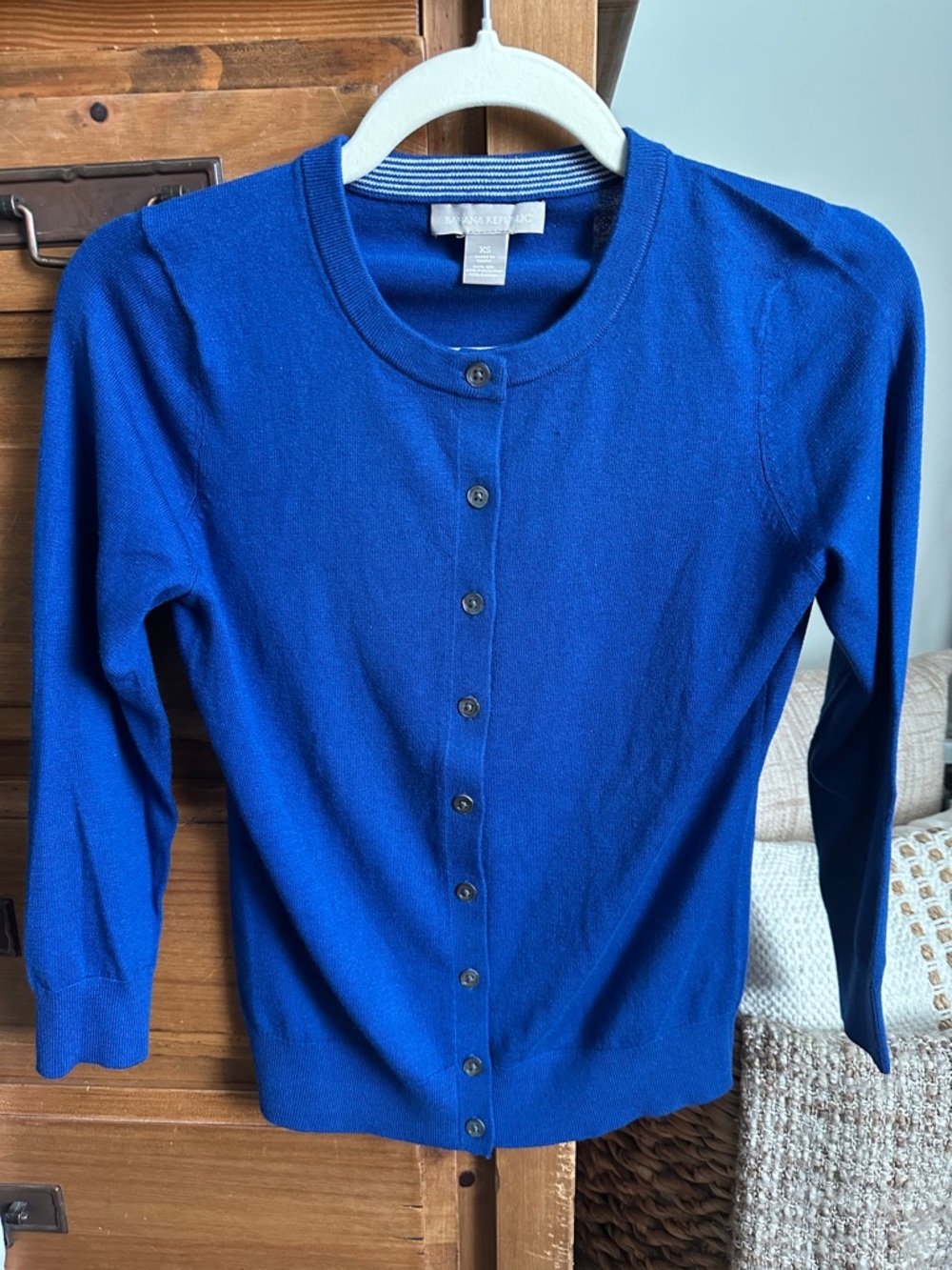Banana Republic Royal Blue Button-Front Women’s Cardigan